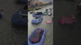 Обстановка на дорогах Дубая на фоне ливневых дождей и потопа.