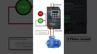 Three wire controlling of variable frequency drive VFD