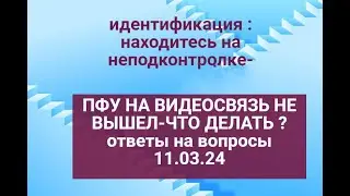 ИДЕНТИФИКАЦИЯ :ПФУ не позвонил,пишем-нет ответа.Ответы на вопросы 11.03.2024