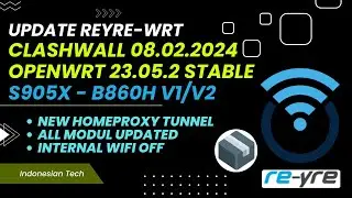 OpenWrt 23.05.2 Stable Clash-Wall 08.02.2024 For B860H v1/v2 WiFi Off | REYRE-WRT