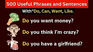 👉500 Sentences in English With (Do-Does-Can-Want) Daily Useful Phrases To Improve English Speaking