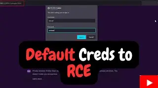 Escalating Default Credentials to RCE || 