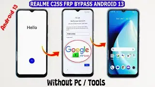 Without Pc 🆕 2024 || Realme C25s Frp Bypass Android 13 🔥 Bypass Google Account Verification Reset ✅