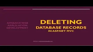 How to delete database records using HttpGet-HttpPost Request in ASP.NET MVC Application by Shahzad
