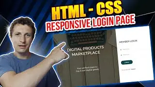 RESPONSIVE login page in html and css