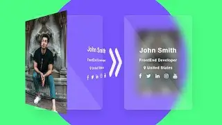 UI Card Flip Animation Using CSS | Card Hover Effect with HTML CSS