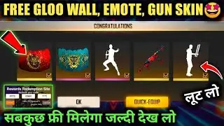 FREE GLOO WALL& EMOTE How to claim | FREE FIRE WORLD SERIES 2021 SINGAPORE FINALS | FFWS REDEEM CODE