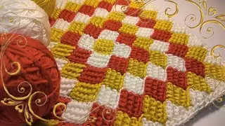 😍💎Incredibly BEAUTIFUL and SIMPLE! 💯CHIC-PATTERN for A PLAID, RUG, PILLOW! Crochet for beginners