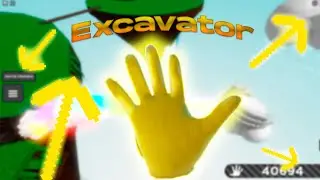 ОБЗОР ПЕРЧАТКИ EKSKAVATOR В РОБЛОКЕ!  | Slap Battles Roblox ( + bob True Form босфайт спойлер )