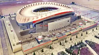 4K PES 2021 VISTA AÉREA+MOSAICO WANDA METROPOLITANO By:Jostike