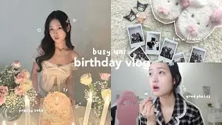 busy birthday vlog🎂: hosting a party, gift unboxings, grad photos, fancy dinners, fun w/ friends