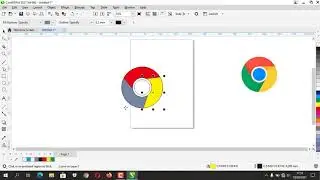 CARA MEMBUAT LOGO GOOGLE CHROME DI COREL DRAW 2021