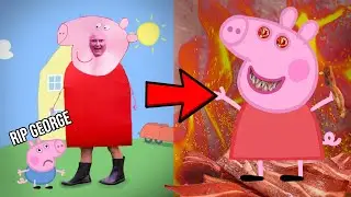 Becoming *Demonic* PEPPER PIG for a DAY (rip George)