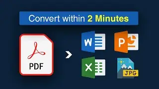 How to convert PDF to Word Free, PowerPoint, Excel, PSD, PNG, JPEG etc. #pdfconverter  #pdf