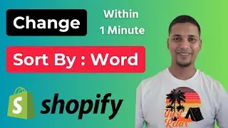 How To Change Word Sort By On Shopify Collection Page ✅ Within 1 Minute