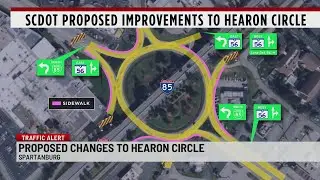 SCDOT proposed improvements to Hearon Circle