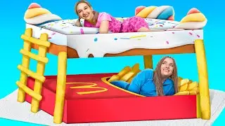 Мы построили двухэтажную кровать/ 24 часа челлендж!