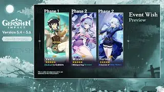 UPDATE! VERSION 5.4 - 5.6 BANNER ROADMAP! (Venti, Furina) + GIVEAWAY - Genshin Impact