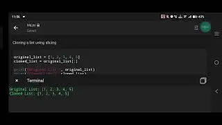 Python | Cloning or Copying a List Using Slicing