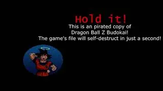 Dragon Ball Z Budokai (PS2) - Anti Piracy Screen (FANMADE)