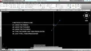 Autocad Basic Command: 5 Methods to draw a line