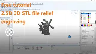 Free tutorial 2.5D 3D STL file relief engraving operation steps 2.5D 3D laser with EZ3 for metal