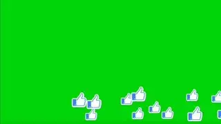 Social Media Likes Bundle Green Screen Animation Effect with sounds HD Video Footage