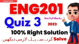 Eng201 quiz 3 2023 || Eng201 quiz 3 || Eng201 quiz 3 solution 2023 | Eng201 quiz 3 spring 2023