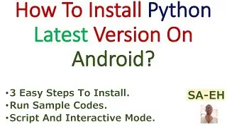 How To Install Python On Android|Python for CBSE|How To Run Python On Android|Pydroid|Python Android