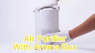 Air Purifier with Aroma Box for Desktop and office Babyroom with HEPA filter Quiet against allergies