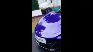 Holly and the Volcano Blue Artura Spider taking on the Hillclimb at Goodwood Festival of Speed