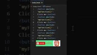 html button onclick my function learn 