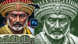 Photoshop Tutorial | Money Engrave Effect | Dollar Texture