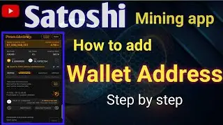 Satoshi mining address add || how to add wallet address || satoshi wallet address