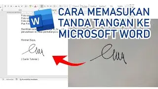 CARA MEMBUAT TANDA TANGAN DI MICROSOFT WORD