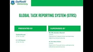 Daffodil International University - Global task reporting system