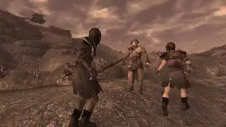 Fallout  New Vegas: 40 Legionaries vs 20 NCR Troopers [NPC BATTLE]