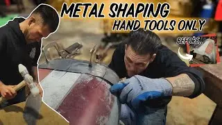 Fender EYEBROW👁️ REPAIR For Our Friend. Only HAND TOOLS! Step by Step RUST REPAIR Patch Panel