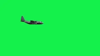 Green screen Cargo plane passing by - Free 4K stock footage 3