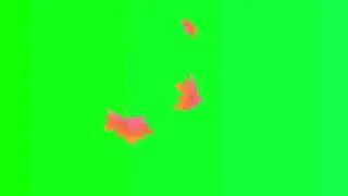falling leaves green screen effect