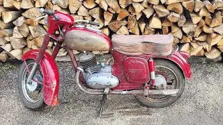 Jawa 175  typ 356 “ žiabrovka“ z roku 1956.