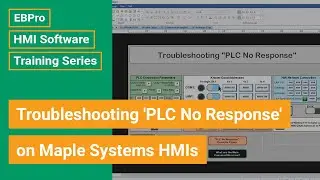 Troubleshooting 'PLC No Response' on Maple Systems HMIs