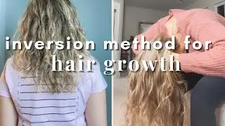 1 WEEK results for inversion method for hair growth | Hair Growth Challenge | scalp massages
