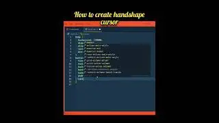 how to create handshape cursor in html &css 