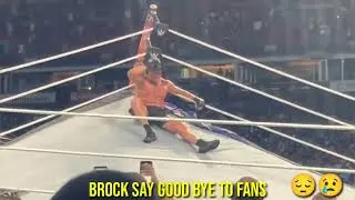 Brock Lesnar Says Good Bye To wwe Fans| Summerslam 2022