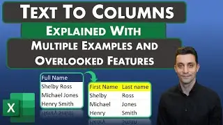 Excel Tips - Text to Columns | Split Up Data Strings from One Column into Multiple Columns