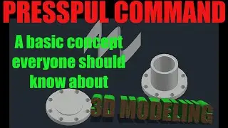 3D Modelling In Autocad | Lesson 42 of 50✅  Presspull Command. Basic Concept Everyone should know