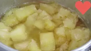 Calda de Abacaxi para Bolos - Como cozinhar abacaxi para bolo