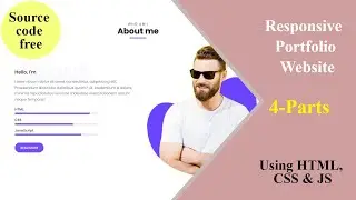 Personal Portfolio website using HTML, CSS and JavaScript (from scratch)  | Part - 4