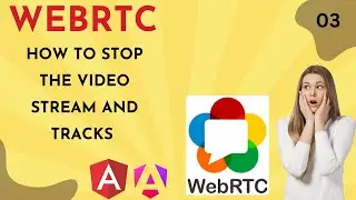 How to Stop the Video Stream and tracks in WeRTC   Angular   Part 03